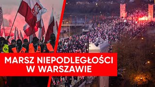 Marsz Niepodległości w Warszawie quotJeszcze Polska nie zginęłaquot NA ŻYWO [upl. by Yesmar]