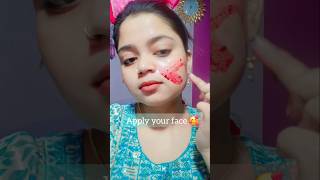 Pink Glowing face💯 ✨️ ways to get natural rad cheeks🥰glowingskin naturalreskincare shortvideo [upl. by Yrrek]