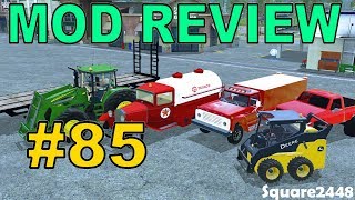 Farming Simulator 17 Mod Review 85 Skidsteer Fire Truck Trailer amp Tractor [upl. by Ansell]