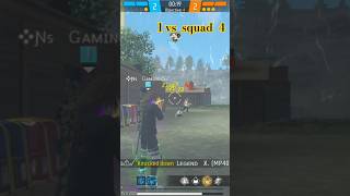 Cs rank push 1vs 4 squad imposible ✅🎮 Br rank push Top1  free fire max freefireshortsshortvideo [upl. by Enyledam]