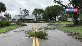 Uragani Milton zbarkon në Florida raportohet per viktima ne St Lucie [upl. by Rosenquist]