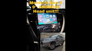 HOW TO INSTALL MONTERO GEN 3 ANDROID HEAD UNIT montero [upl. by Hnahk]