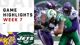 Vikings vs Jets Week 7 Highlights  NFL 2018 [upl. by Akisej]