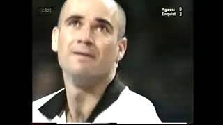 Stuttgart indoor 1999 SF Enqvist vs Agassi [upl. by Leiva]