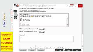 Functional Skills Maths Level 2 Sample 3 Part 3 Intech Centre [upl. by Nedah669]