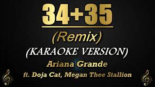 3435 Remix  Ariana Grande ft Doja Cat Megan Thee Stallion KaraokeInstrumental [upl. by Aivonas241]