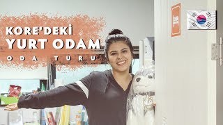 GÜNEY KOREDEKİ YURT ODAM  ODA TURU [upl. by Aititil]