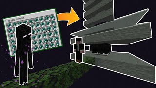 Shulkercraft Design Minecraft Easy ENDERMANXP Farm Unlimited Ender Pearls And XP In 1165 [upl. by Reamonn]