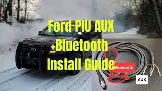 20132019 Ford Police Interceptor Utility AUX  Bluetooth Install [upl. by Julian]