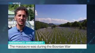 Memorial services in Srebrenica on anniversary of genocide [upl. by Reseda]