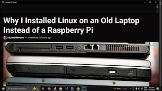 Why I Installed Linux on an Old Laptop Instead of a Raspberry Pi [upl. by Monro222]