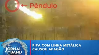 Pipa causou apagão de duas horas e meia em São Paulo  Jornal da Band [upl. by Hathaway]