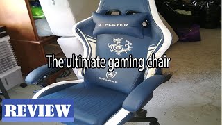 GTPLAYER Gaming Chair with Bluetooth Speakers and Footrest Review  The ultimate gaming chair 2023 [upl. by Had479]