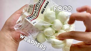 Satisfying Opening Food Wrappers ASMR [upl. by Nevur895]