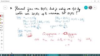 5 WARMTELEER oefening met warmtebalans [upl. by Ohaus243]