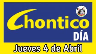 Resultado EL CHONTICO DIA Jueves 4 de Abril de 2024 [upl. by Reuven362]