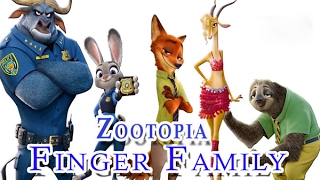 Zootopia Finger Family Song  TV Nursery Rhymes For Children [upl. by Aidil154]