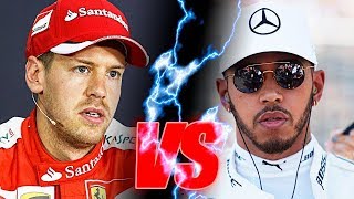 Hamilton vs Vettel  All battles [upl. by Redep]