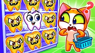 Oh No Where Are My Teeth🙀🦷Dental Care For Kids 🌟 Toddler Video by PawsampPlay [upl. by Zashin]