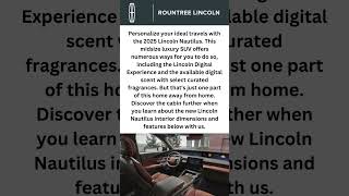 2025 Lincoln Nautilus Interior  Rountree Lincoln shorts [upl. by Trill573]