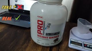 GNC weight gainer 3KG unboxing  Real or Fake identify ✅❌ [upl. by Bertero]