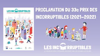 Proclamation du 33e Prix des Incorruptibles  1er juin 2022 [upl. by Siahc622]