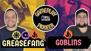 🏍️ Mardu Greasefang Vs 👺 Mono Red Goblins  Gameplay MTG PIONEER Físico [upl. by Aneel]