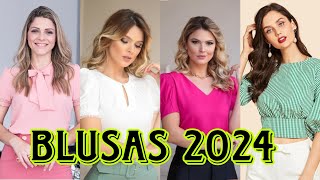 BLUSAS DE MODA Y TENDENCIAS 202423 JUVENILES Y CASUALES PARA VESTIR BIEN TODOS LOS DIAS [upl. by Scherle343]