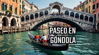 Paseo en góndola por Venecia Puente de Rialto [upl. by Wilmer]