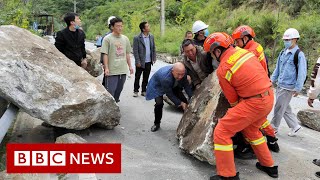 China earthquake Hundreds stranded or missing after 68 magnitude quake  BBC News [upl. by Beera]