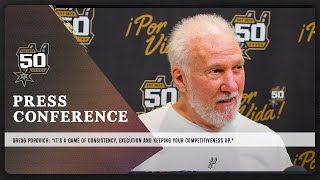 Gregg Popovich PostGame at Utah Jazz  San Antonio Spurs  22523 [upl. by Loraine]