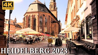 Heidelberg Walking Tour in 4K Heidelberg city ​​tour 2023  Heidelberger Straßentour [upl. by Ck]