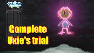 How to Complete Uxies trial Acuity Cavern in Pokemon Legends Arceus [upl. by Leif]