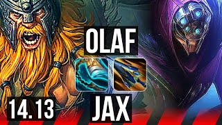 OLAF vs JAX TOP  713 1100 games Godlike  EUW Master  1413 [upl. by Flore]