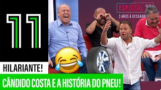 HILARIANTE Cândido Costa e a História do PNEU 😂 [upl. by Pernas234]