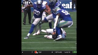 Audric Estime rushes for a 13yard Gain vs Seattle Seahawks [upl. by Husein917]