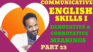 Denotative and connotative meanings  Lesson 23 [upl. by Hinman]