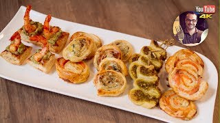 5 RECETTES DE FEUILLETÉS APÉRITIFS  APERO DE NOEL [upl. by Durante]