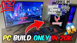 BEST BUDGET GAMING PC BUILD UNDER 20000 THOUSANDS RUPPEES FOR GAMING AND EDITING PC FOR GTA 5 [upl. by Lombardy955]