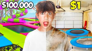 I Survived A 1 vs 100000 TRAMPOLINE PARK  challenges [upl. by Haas]