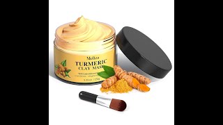 Turmeric Clay Facial Mask with Kaolin Clay for Skin Care [upl. by Tecil]