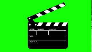 Green Screen  Film Slate SnapAnimated Clapperboard  With Snap Audio [upl. by Ahsitram]