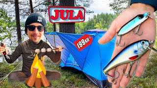 Trying Jula´s Cheapest Tent amp Fishing with the New HiLo 🎣🏕️ [upl. by Aihsetel611]