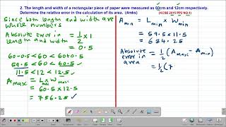 MATH FORM3 APPROXIMATIONS AND ERRORS LESSON 2 [upl. by Gerius867]