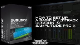 Magix Samplitude Pro X Multitrack Session Set Up [upl. by Wehttam]