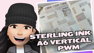 Sterling Ink  a6 Vertical  Plan With Me [upl. by Prevot50]