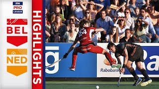 Netherlands v Belgium  Semi Final  Mens FIH Pro League Highlights [upl. by Mendie]