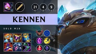 Kennen Mid vs LeBlanc Legendary  EUW Grandmaster Patch 1420 [upl. by Oinoitna]