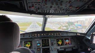 AIRBUS A320 LANDING AT CONGONHAS AIRPORTSBSP Light Rain [upl. by Jayne]