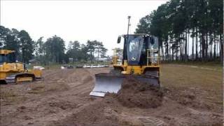 Deere 764 High Speed Dozer Grading [upl. by Cissej]